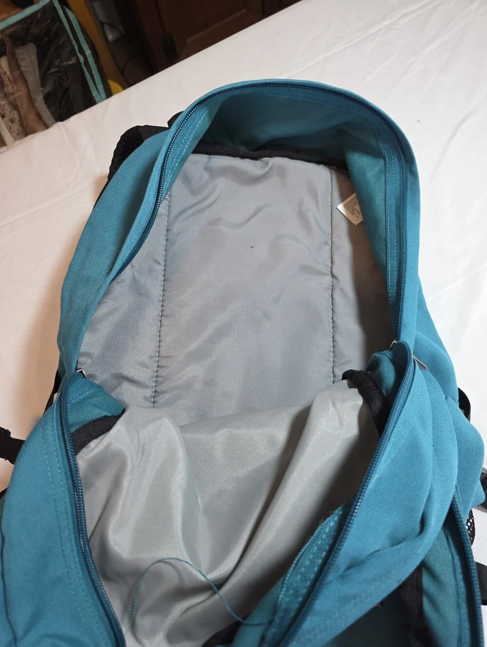 Jansport 2000s Teal Aquamarine Unisex School Daypack Backpack Like New EUC